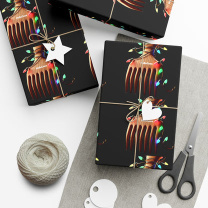 Holiday AfroPick | Gift Wrap Papers