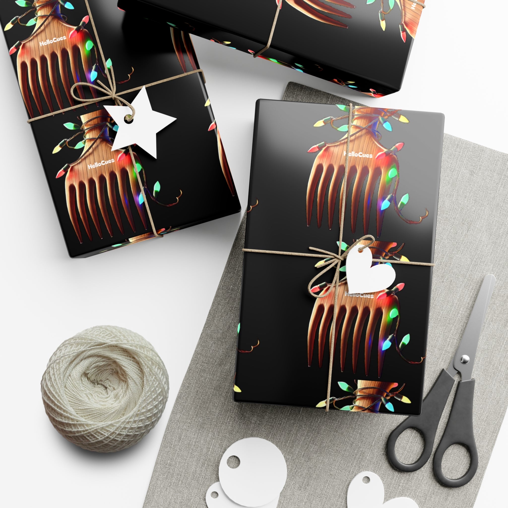 Holiday AfroPick | Gift Wrap Papers